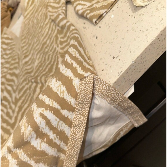 J.M Laughlin tiger striped tan top - Picture 2 of 4